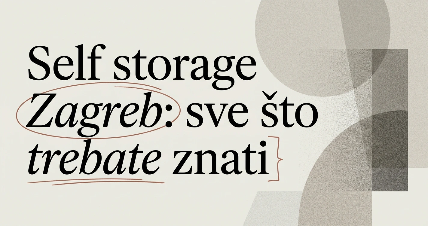 Self storage: sve što trebate znati
